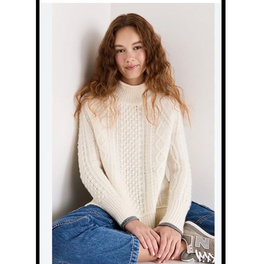 Alex Mill Camil Cabil Wool Alpaca Sweater small luxury minimalist layered cabin